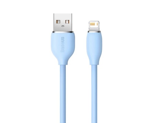 Кабель Baseus Jelly Liquid Silica Gel Fast Charging Data Cable USB to iP 2.4A 1.2m Blue (CAGD000003) Кабель Baseus Jelly Liquid Silica Gel Fast Charging Data Cable USB to iP 2.4A 1.2m Blue (CAGD000003)