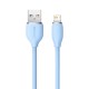 Кабель Baseus Jelly Liquid Silica Gel Fast Charging Data Cable USB to iP 2.4A 1.2m Blue (CAGD000003)