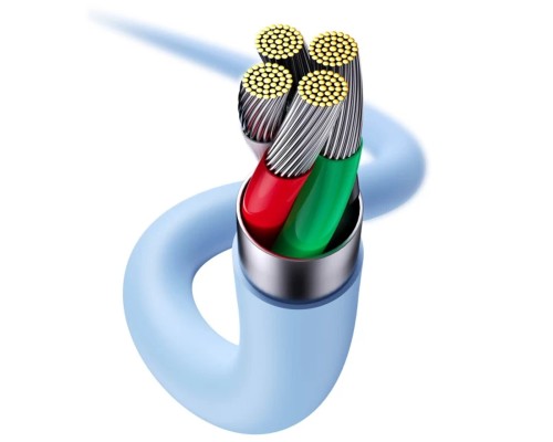 Кабель Baseus Jelly Liquid Silica Gel Fast Charging Data Cable USB to iP 2.4A 1.2m Blue (CAGD000003) Кабель Baseus Jelly Liquid Silica Gel Fast Charging Data Cable USB to iP 2.4A 1.2m Blue (CAGD000003)