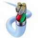 Кабель Baseus Jelly Liquid Silica Gel Fast Charging Data Cable USB to iP 2.4A 1.2m Blue (CAGD000003)