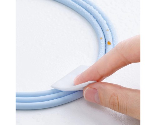 Кабель Baseus Jelly Liquid Silica Gel Fast Charging Data Cable USB to iP 2.4A 1.2m Blue (CAGD000003) Кабель Baseus Jelly Liquid Silica Gel Fast Charging Data Cable USB to iP 2.4A 1.2m Blue (CAGD000003)