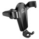 Тримач для мобільного HOCO CA92 Gold shield air outlet gravity holder Black (6931474753472)