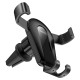 Тримач для мобільного HOCO CA92 Gold shield air outlet gravity holder Black (6931474753472)