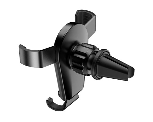 Тримач для мобільного HOCO CA92 Gold shield air outlet gravity holder Black (6931474753472) Тримач для мобільного HOCO CA92 Gold shield air outlet gravity holder Black (6931474753472)
