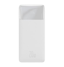 Зовнішній акумулятор Baseus Bipow Digital Display Fast Charge Power Bank 30000mAh 20W White (PPBD050402)