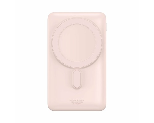 Зовнішній акумулятор Baseus Magnetic Bracket Wireless Fast Charge Power Bank 10000mAh 20W Pink (PPCX000204) Зовнішній акумулятор Baseus Magnetic Bracket Wireless Fast Charge Power Bank 10000mAh 20W Pink (PPCX000204)