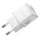 Мережевий зарядний пристрій Baseus Palm Fast Charger C+U 30W EU Moon White (P1011160A213-00)