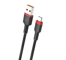 Кабель WUW-X203 USB Type-C 2,4A 1m black (6972573336203)
