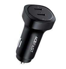 Автомобільний зарядний пристрій ACEFAST B2 72W dual USB-C metal car charger (6974316280361)