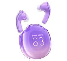 Бездротові навушники ACEFAST T9 Crystal (Air) color bluetooth earbuds Grape Purple (6974316282563)