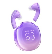 Бездротові навушники ACEFAST T9 Crystal (Air) color bluetooth earbuds Grape Purple (6974316282563)