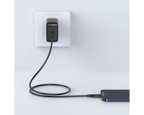 Кабель ACEFAST C3-01 Type-C to iP 3A, 30W, TPE, TPE connectors, Black (6974316280804) Кабель ACEFAST C3-01 Type-C to iP 3A, 30W, TPE, TPE connectors, Black (6974316280804)