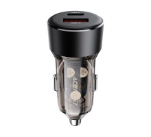 Автомобільний зарядний пристрій ACEFAST B12 60W (USB-A+USB-C) dual-port car charger Black (6974316282914)