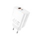 Мережевий зарядний пристрій WUW-C209 45W PD USB-C + USB QC3.0 18W white (WUW-C209)
