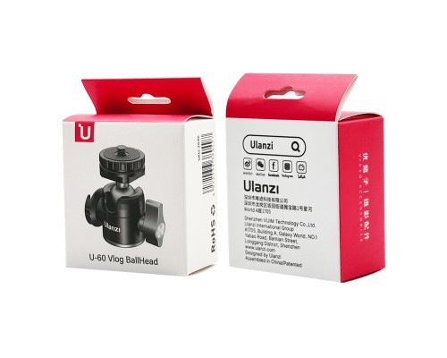 Адаптер кронштейн Ulanzi Vijim Dual Cold Shoe Ballhead (UV-2046 U60) (UV-2046)