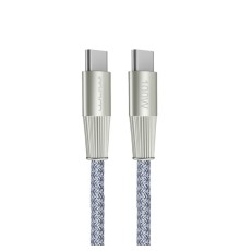 Кабель WUW-X201 Type-C to Type-C 100W 1m grey (WUW-X201TCTC)
