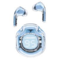 Бездротові навушники ACEFAST T8 Crystal color (2) bluetooth earbuds Ice Blue (6974316282235)