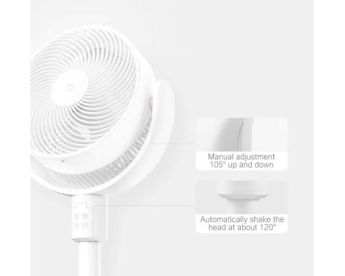 Вентилятор Xiaomi Mijia 18W Circulation Fan + (перехідник на EU розетку) (BPLDS08DM)