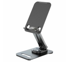 Тримач для мобільного HOCO PH48 Fun dual axis 360 rotating tablet desktop holder Black (6931474770752)