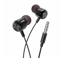 Навушники HOCO M87 String wired earphones with with microphone Gloomy Black (6931474752772)