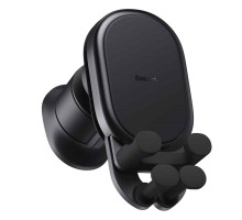 Автотримач для телефона з БЗП Baseus Stable Gravitational Wireless Charging Car Mount Pro 15W (Air Outlet Version) Black (SUWX030001)