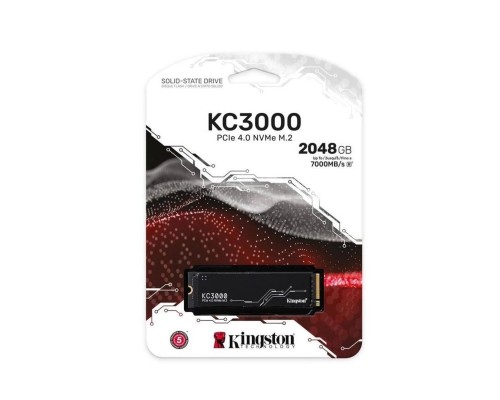Накопичувач SSD M.2 Kingston KC3000 2048GB NVMe 2280 PCIe 4.0 x4 3D NAND TLC (SKC3000D/2048G) Накопичувач SSD M.2 Kingston KC3000 2048GB NVMe 2280 PCIe 4.0 x4 3D NAND TLC (SKC3000D/2048G)