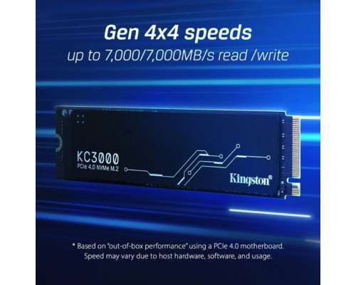 Накопичувач SSD M.2 Kingston KC3000 2048GB NVMe 2280 PCIe 4.0 x4 3D NAND TLC (SKC3000D/2048G) Накопичувач SSD M.2 Kingston KC3000 2048GB NVMe 2280 PCIe 4.0 x4 3D NAND TLC (SKC3000D/2048G)