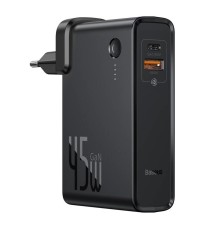 Зарядний пристрій Baseus Power Station（GaN）2 in1 Q.C. Power bank &amp; Charger C+U 10000mAh 45W Black (PPNLD-C01)
