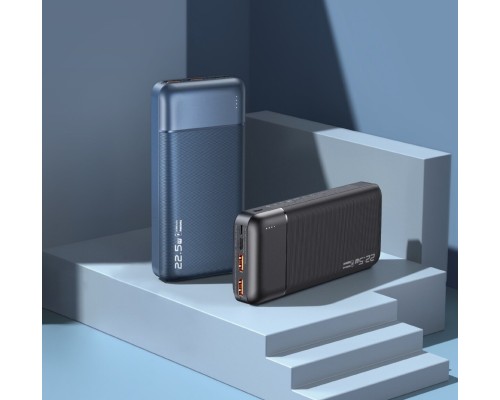 Зовнішній акумулятор REMAX Lango II Series QC 22.5W + PD 18W Multi-compatible Fast Charging  Power Bank 20000mAh RPP-192 Black (RPP-192 Black) 