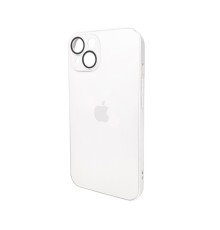 Чохол для смартфона AG Glass Matt Frame Color Logo for Apple iPhone 15 Pearly White (AGMattFrameiP15White)