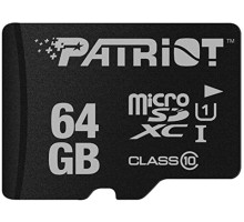 Карта пам'яті microSDXC (UHS-1) Patriot LX Series 64Gb class 10 (PSF64GMDC10)