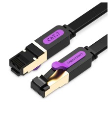 Мережевий кабель Vention Flat Cat.7 Patch Cable 1.5M Black (ICABG)