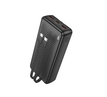 Зовнішній акумулятор BOROFONE BJ57A Graceful 22.5W+PD20W fully compatible power bank with cable (20000mAh) Black (6941991111860)