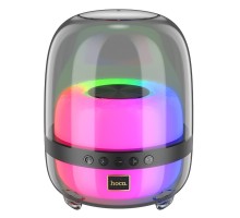 Портативна колонка HOCO BS58 Crystal colorful luminous BT speaker Magic Black Night (6942007600552)