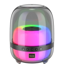 Портативна колонка HOCO BS58 Crystal colorful luminous BT speaker Magic Black Night (6942007600552)