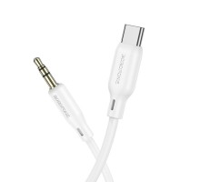 Аудіокабель BOROFONE BL18 Type-C silicone digital audio conversion cable White (6941991101076)