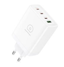 Мережевий зарядний пристрій WUW-C158 1USB 3Type-C + USB A PD100W white (WUW-C158)