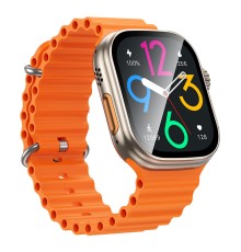 Смарт-годинник BOROFONE BD14 Ultra 51mm. 180 mAh. Smart sports watch(call version) Titanium Gold (6941991124280)