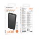 Зовнішній акумулятор BOROFONE BJ80 Clever 22.5W+PD20W fully compatible power bank(10000mAh) Black (6941991121593)