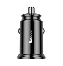 Автомобільний зарядний пристрій Baseus Circular Plastic A+C 30W Black (CCALL-YS01)
