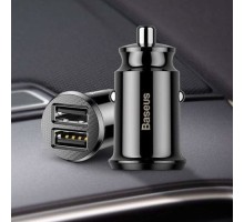 Автомобільний зарядний пристрій Baseus Grain Car Charger 3.1A Black (CCALL-ML01)