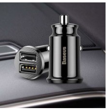 Автомобільний зарядний пристрій Baseus Grain Car Charger 3.1A Black (CCALL-ML01)