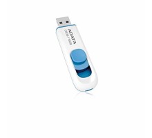 Флеш-накопичувач ADATA USB 2.0 C008 16Gb White/Blue (AC008-16G-RWE)