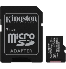 Карта пам'яті microSDXC (UHS-1) Kingston Canvas Select Plus 256Gb class 10 А1 (R-100MB/s) (adapter SD) (SDCS2/256GB)