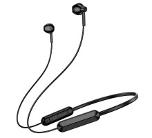 Бездротові навушники BOROFONE BE70 Light neck-hanging BT earphones obsidian black (6941991117046)
