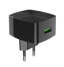 Мережевий зарядний пристрій HOCO C70A Cutting-edge single port QC3.0 charger 18W Black (6931474706638)