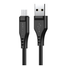 Кабель ACEFAST C3-09 USB to Micro 2,4A, 1.2m, TPE, TPE connectors, Black (6974316280880)