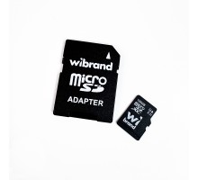 Карта пам'яті microSDXC (UHS-1) Wibrand 128Gb class 10 (adapter SD) (WICDHU1/128GB-A)