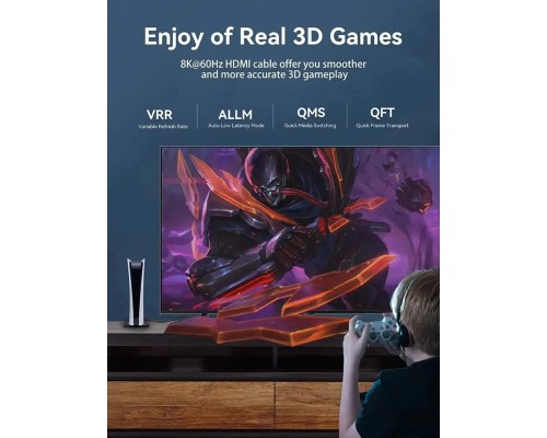 Кабель Vention HDMI-HDMI, 1.5 м, v2.1, (AANBG) (AANBG) Кабель Vention HDMI-HDMI, 1.5 м, v2.1, (AANBG) (AANBG)