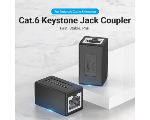З'єднувач витої пари Vention Cat.6 FTP Keystone Jack Coupler White (IPVW0) (IPVW0) З'єднувач витої пари Vention Cat.6 FTP Keystone Jack Coupler White (IPVW0) (IPVW0)